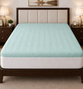 Mattress Protector Quilted Waterproof Ultra sonic Light Sea Green