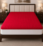 Mattress Protector Quilted Waterproof Ultra sonic Red