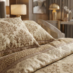 Luxury Damask Print Bedsheet Set