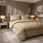 Luxury Damask Print Bedsheet Set