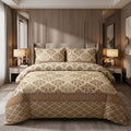 Luxury Damask Print Bedsheet Set