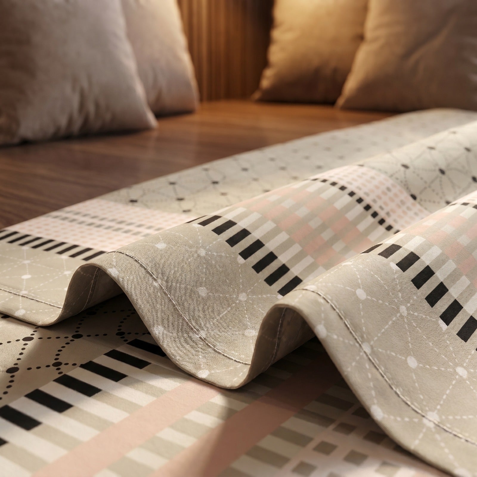 Luxury Beige Cotton Bedsheet Set