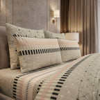 Luxury Beige Cotton Bedsheet Set