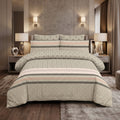 Luxury Beige Cotton Bedsheet Set